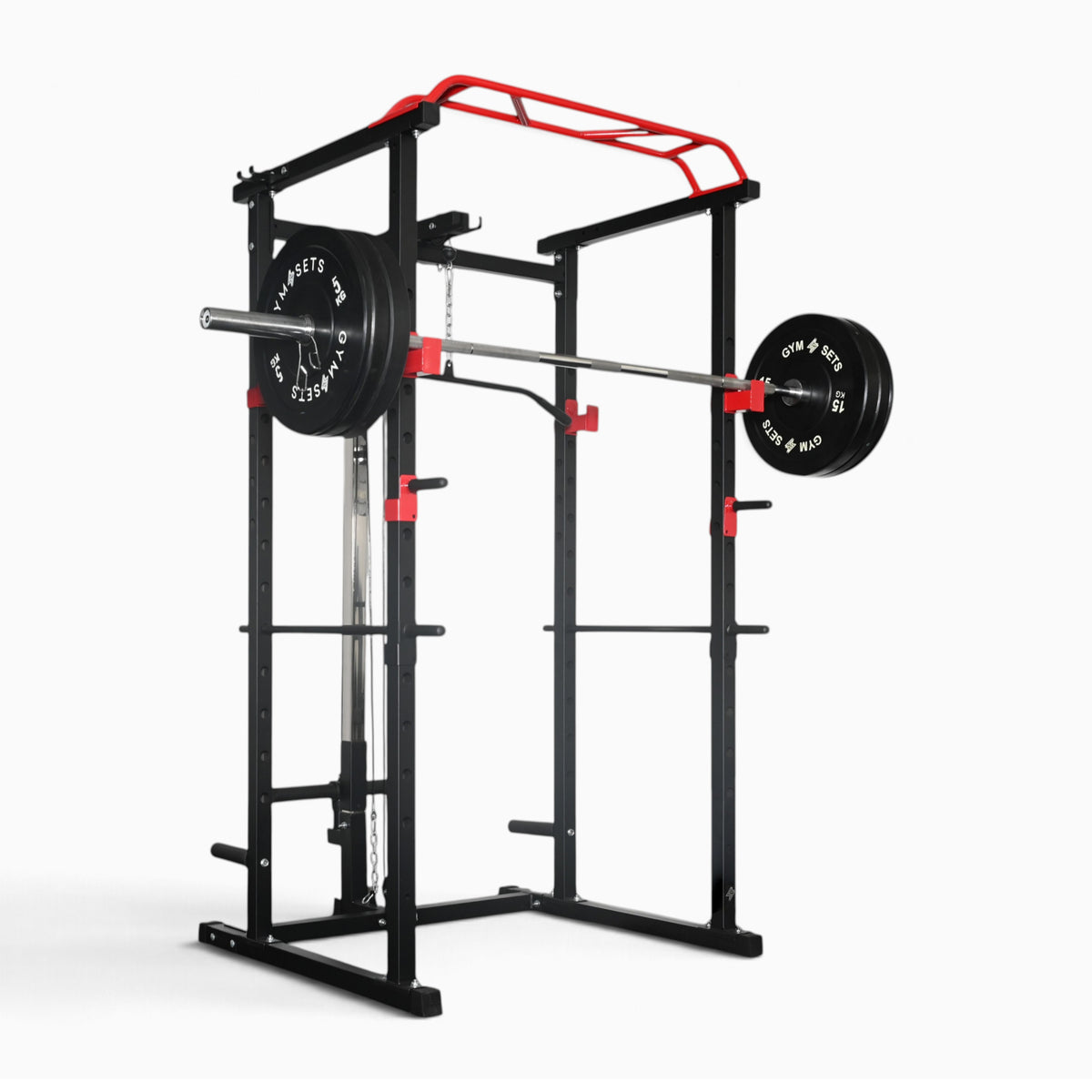GymSets Power Cage with Cable Pulley