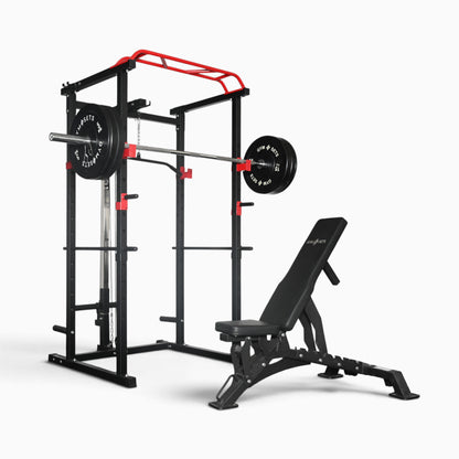 GymSets Power Cage with Cable Pulley