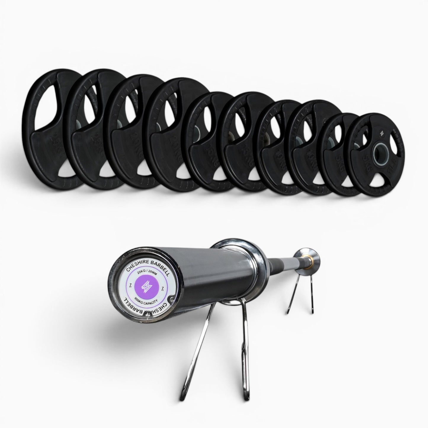 Tri-Grip Olympic Weight Plates