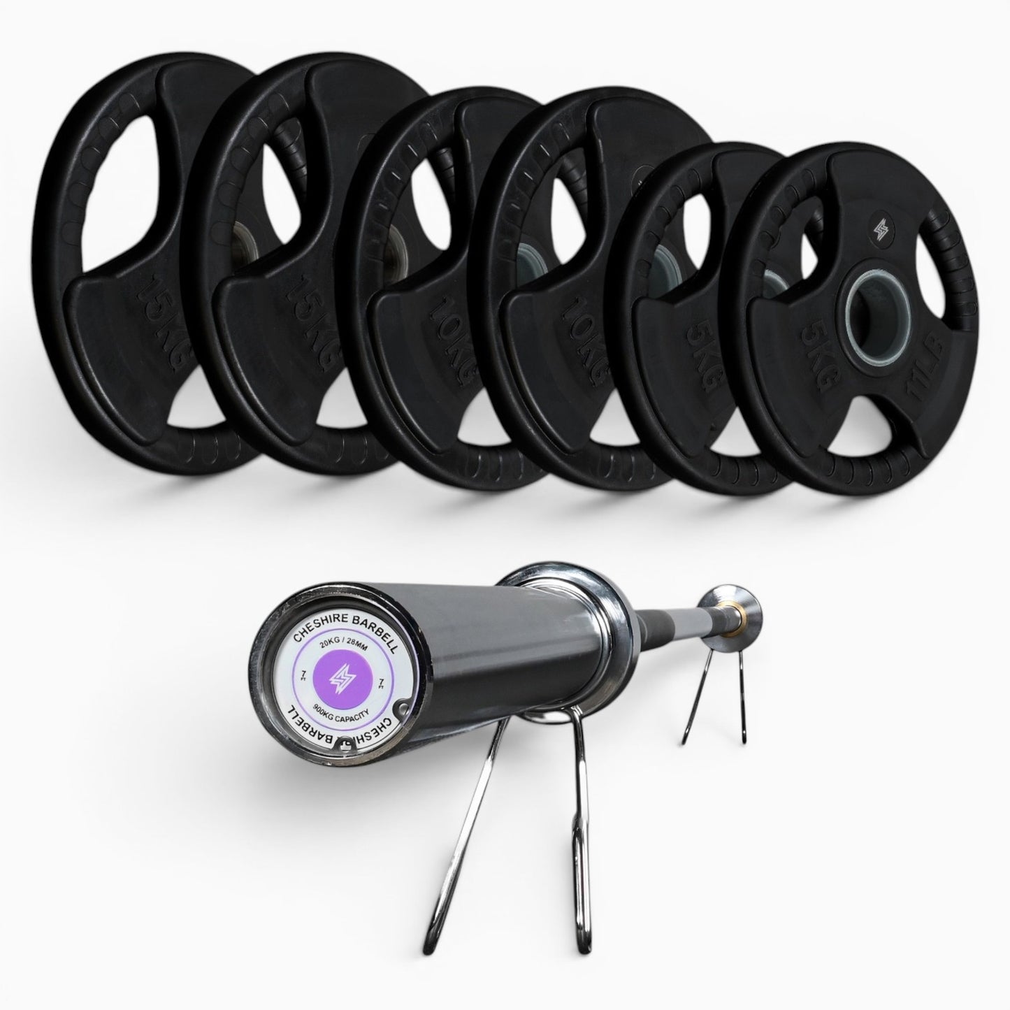 Tri-Grip Olympic Weight Plates