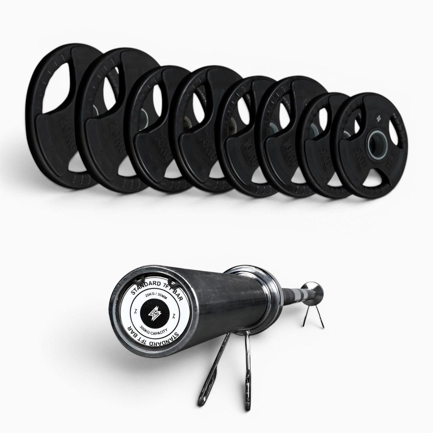 Tri-Grip Olympic Weight Plates
