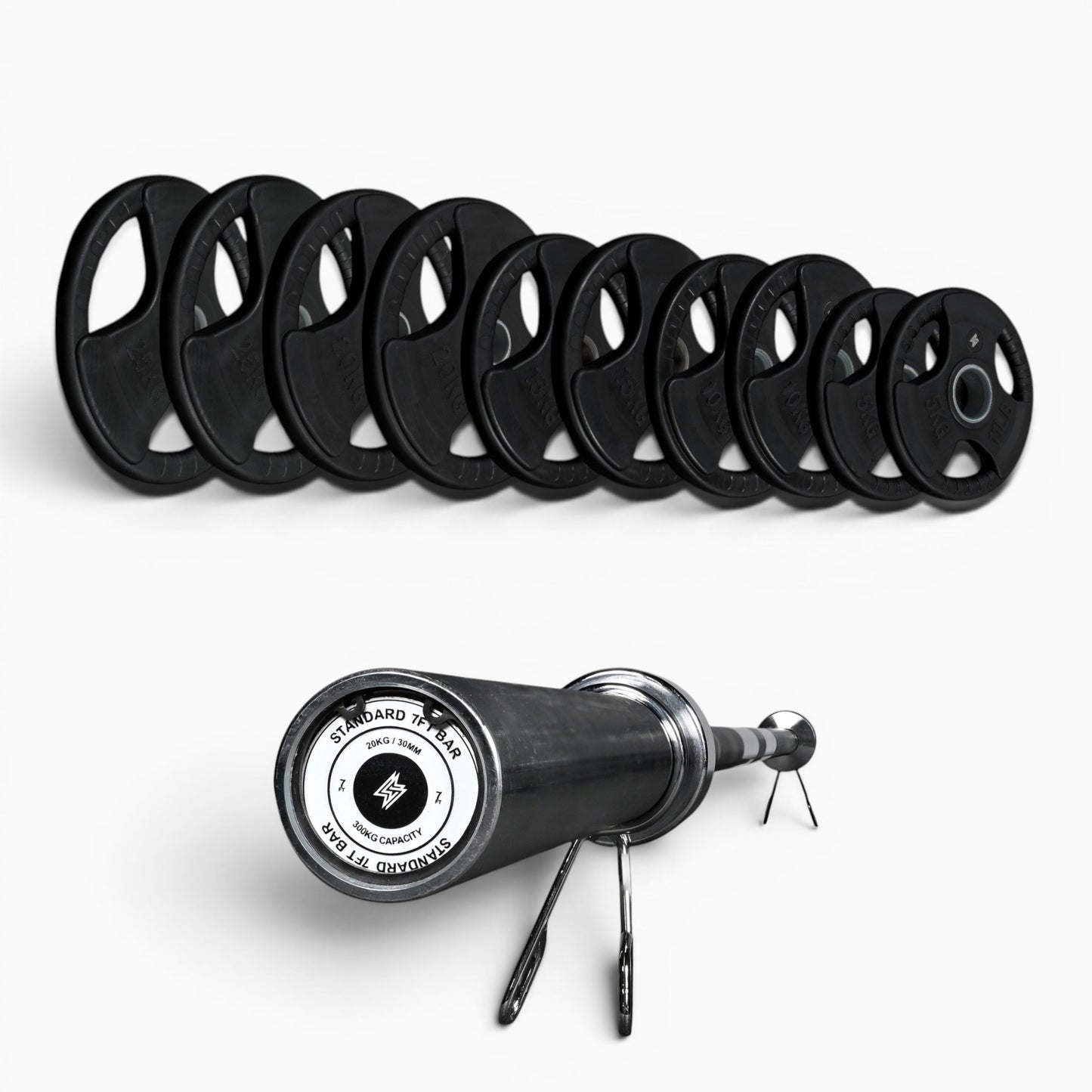 Tri-Grip Olympic Weight Plates