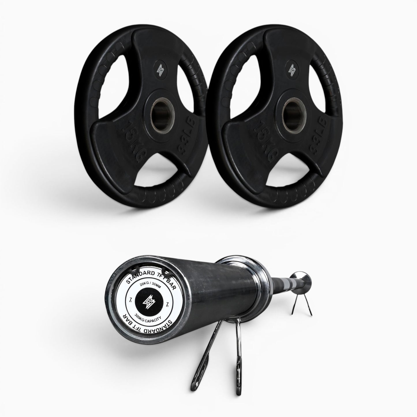 Tri-Grip Olympic Weight Plates