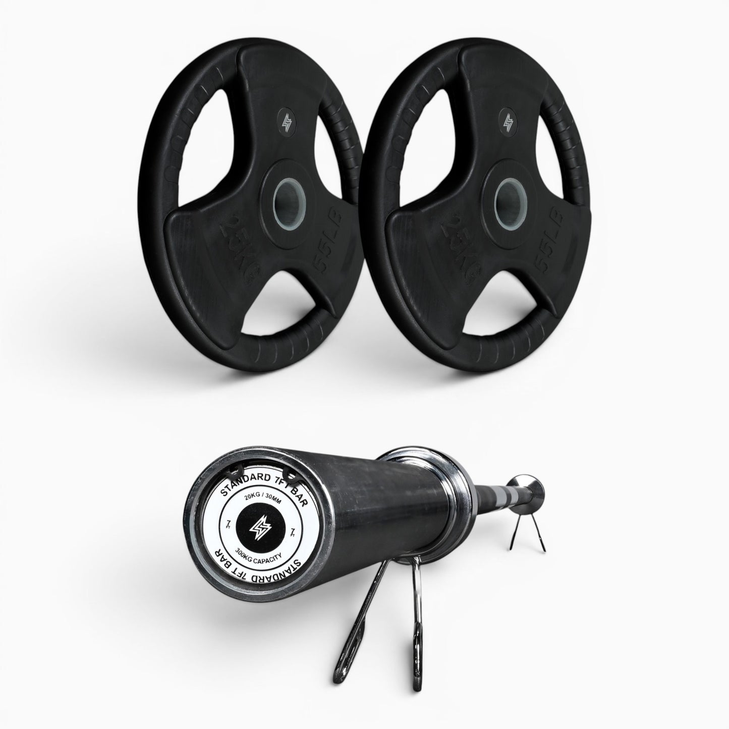 Tri-Grip Olympic Weight Plates