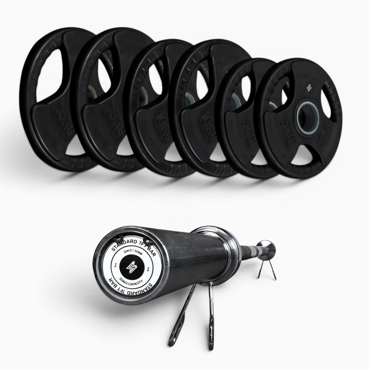 Tri-Grip Olympic Weight Plates