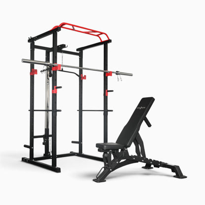 GymSets Power Cage with Cable Pulley