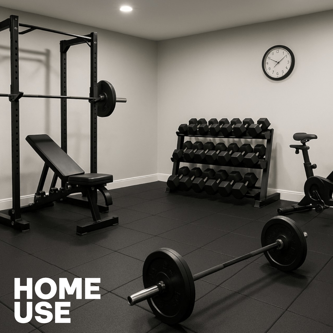 GymSets Commercial 1m x 1m Floor Mats (15mm/14kg)