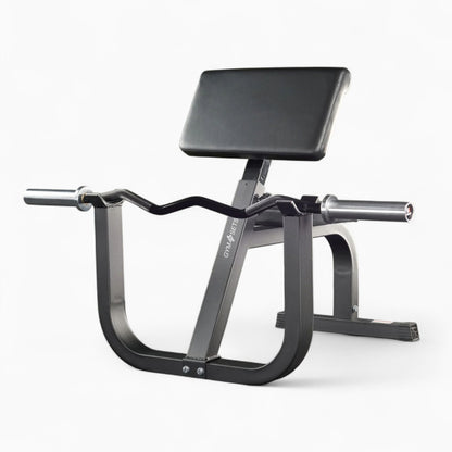 Adjustable Preacher Curl Bench, Bicep DB Incline EZ Bar Weight Set