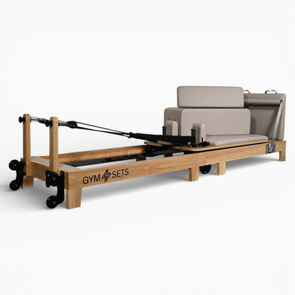 GymSets Oak Reformer Pilates Machine