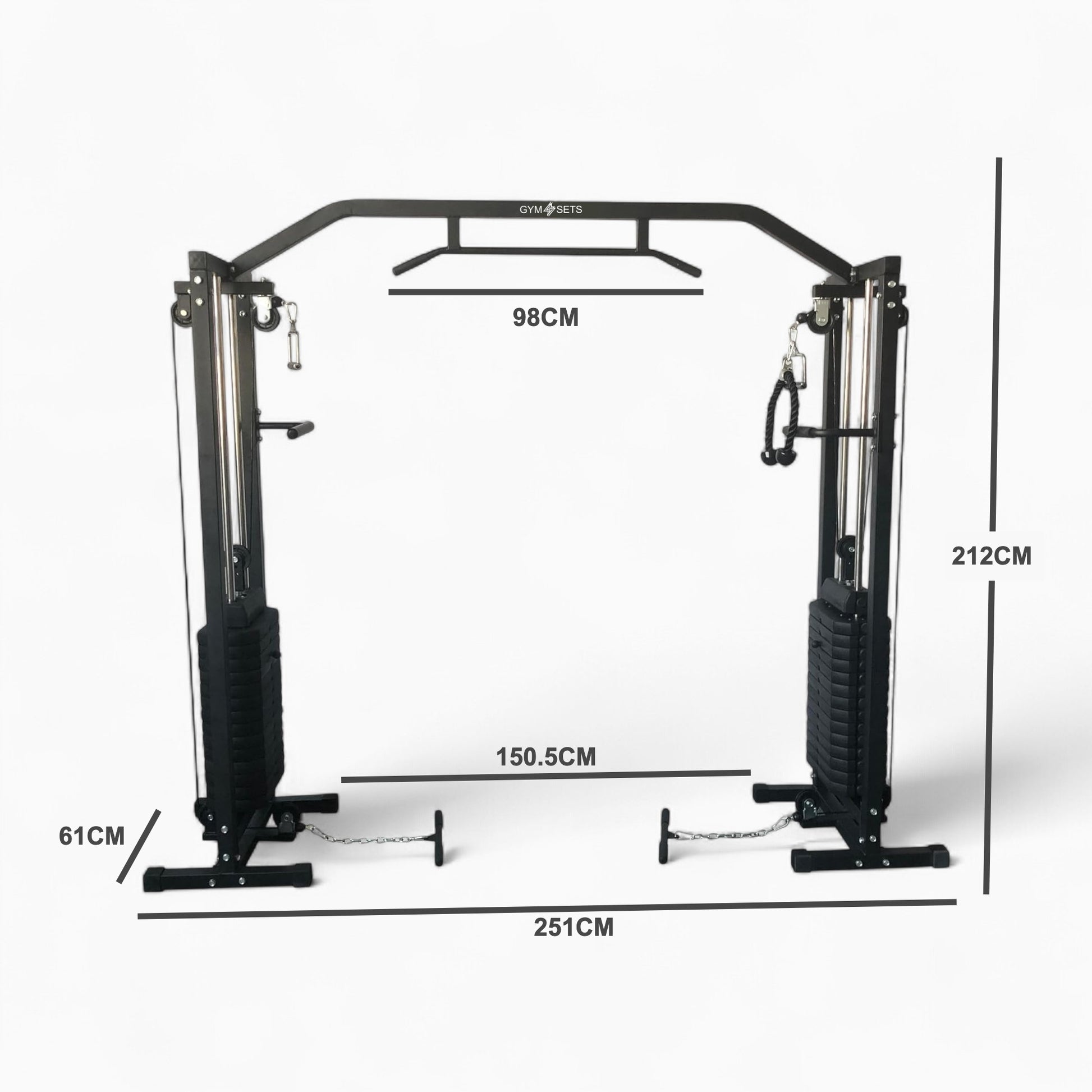 Cable Crossover Machine With 180kg Weight Stacks. Premium Cross Over Equipment With High And Low Pulley System For Full-Body Strength Training At Home. Shop Now