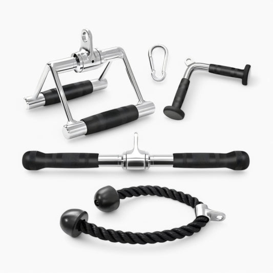 Cable Machine Attachments – Pull Rope, Handles & Straps, EZ Bar