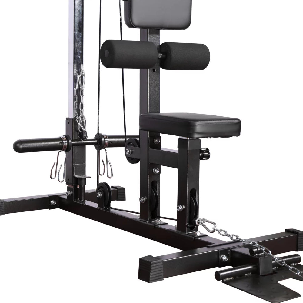 Cable Pull Down & Rowing Seated Machine Wide Grip Home Gym Lat T bar 2