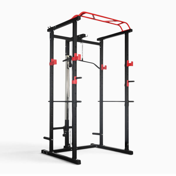 GymSets Power Cage with Cable Pulley