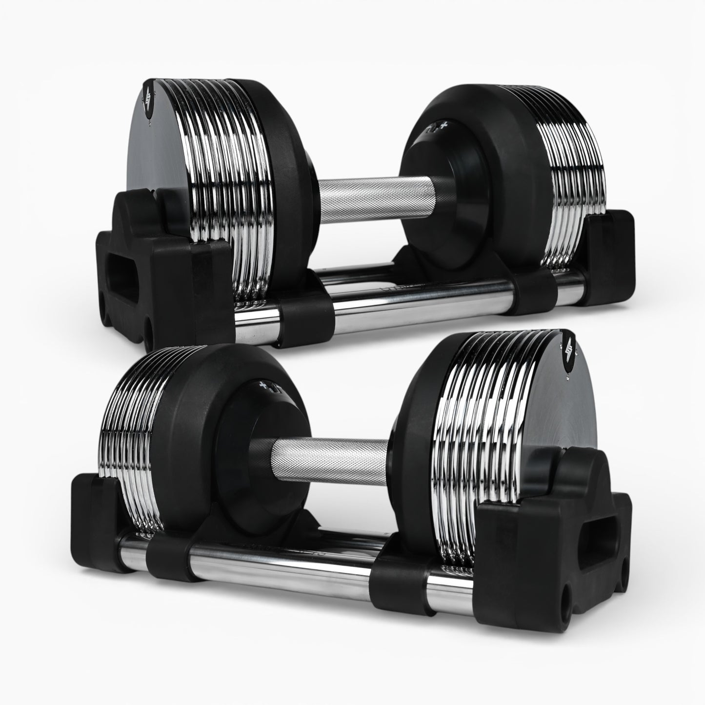 Chrome Adjustable Dumbbells 3-36kg – Premium Commercial Metal