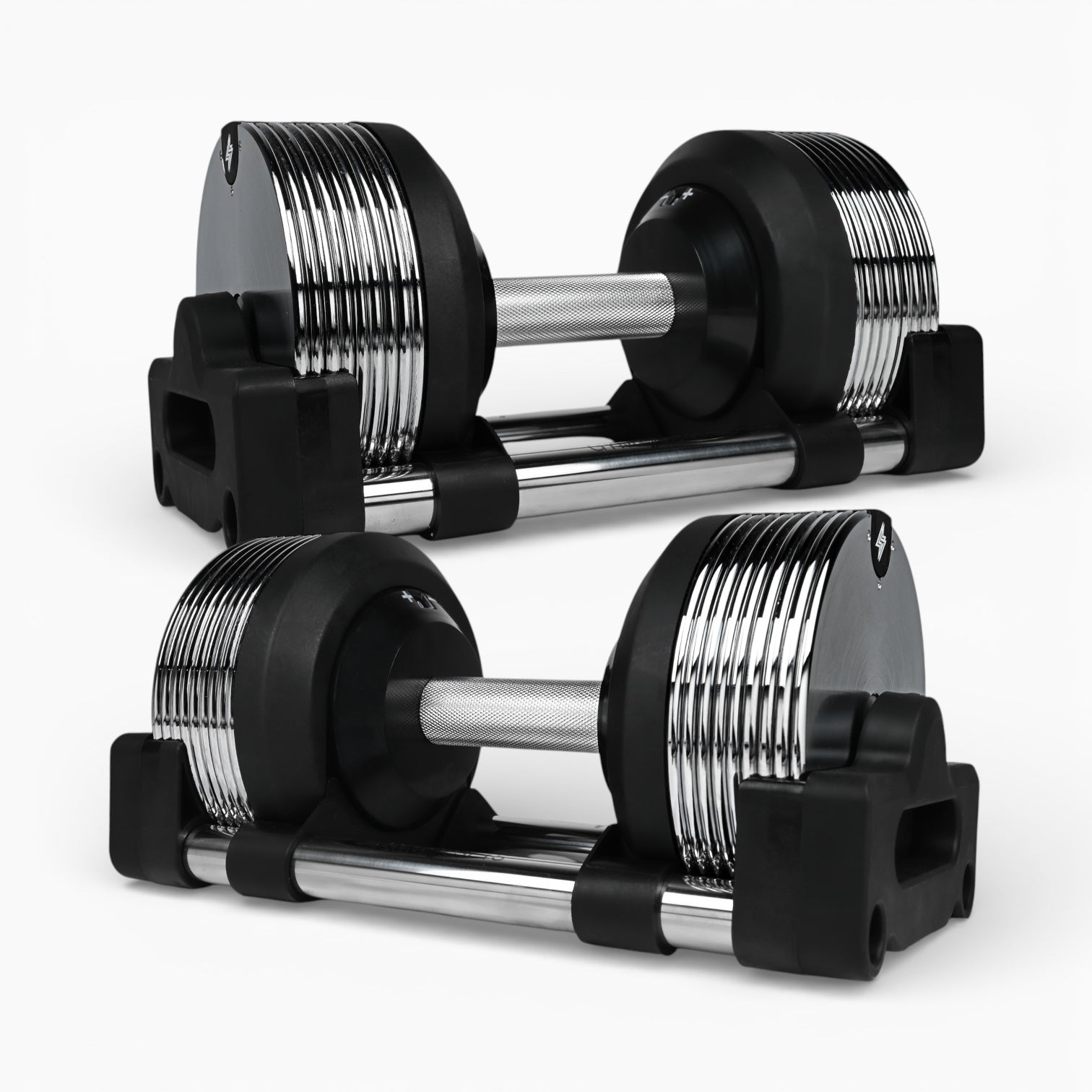 Chrome Adjustable Dumbbells 3-36kg – Premium Commercial Metal