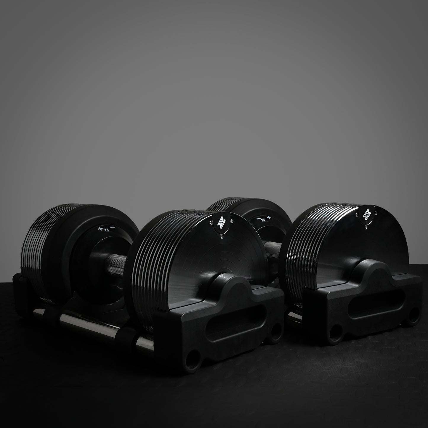 Chrome Adjustable Dumbbells 3-36kg – Premium Commercial Metal