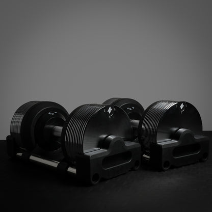 Chrome Adjustable Dumbbells 3-36kg – Premium Commercial Metal