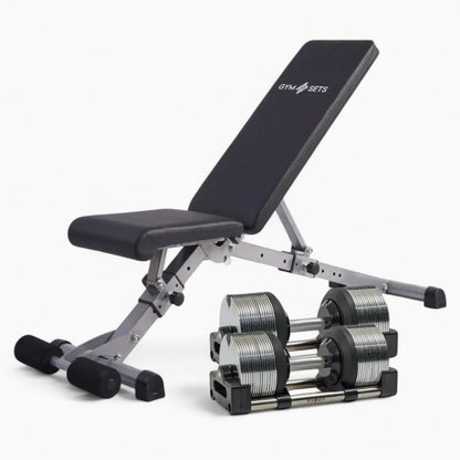 Chrome Adjustable Dumbbells 3-36kg – Premium Commercial Metal