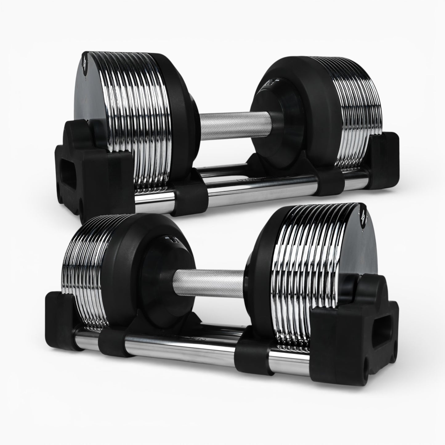 Chrome Adjustable Dumbbells 3-36kg – Premium Commercial Metal