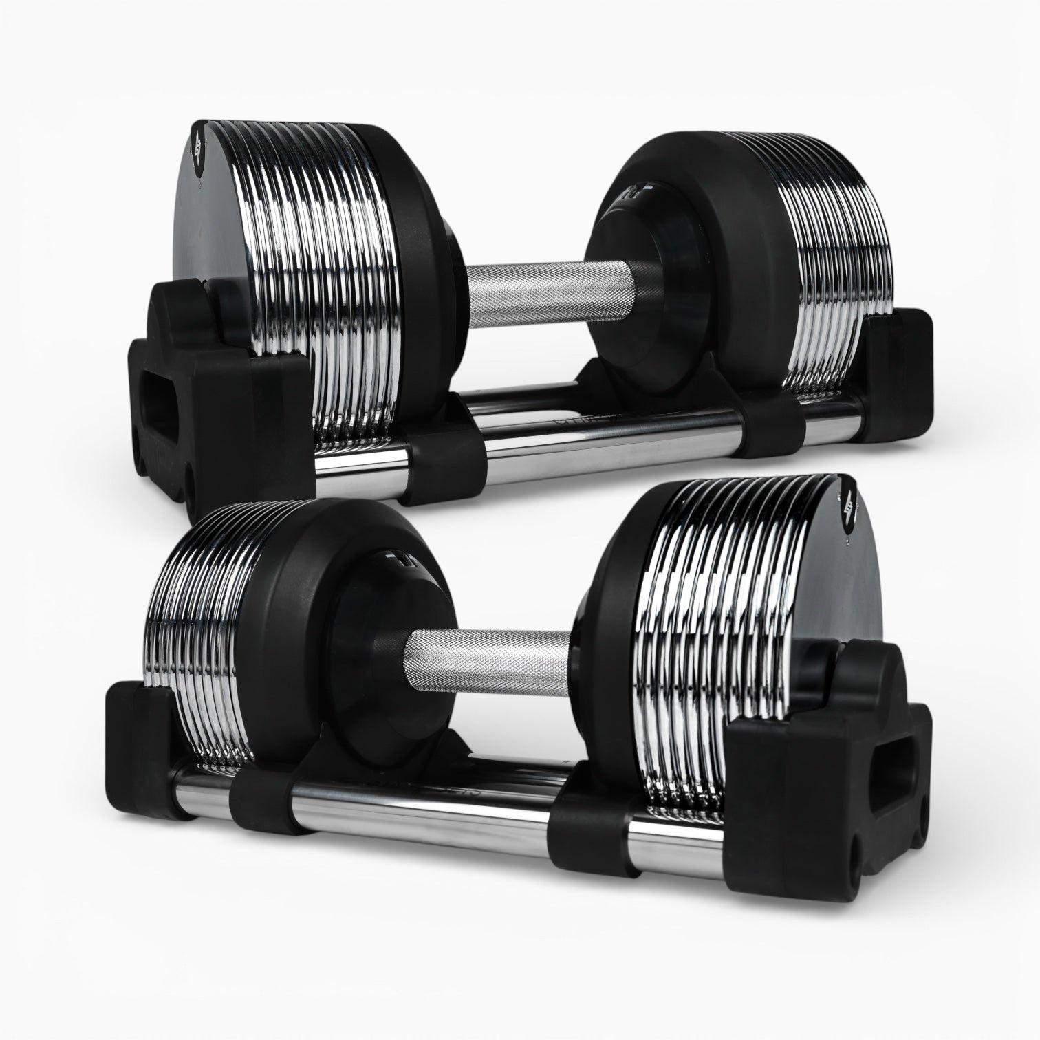 Chrome Adjustable Dumbbells 3-36kg – Premium Commercial Metal