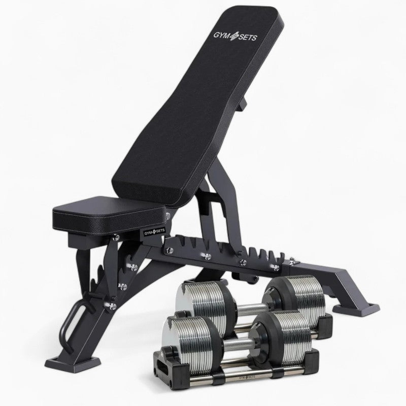 Chrome Adjustable Dumbbells 3-36kg – Premium Commercial Metal