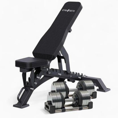 Chrome Adjustable Dumbbells 3-36kg – Premium Commercial Metal