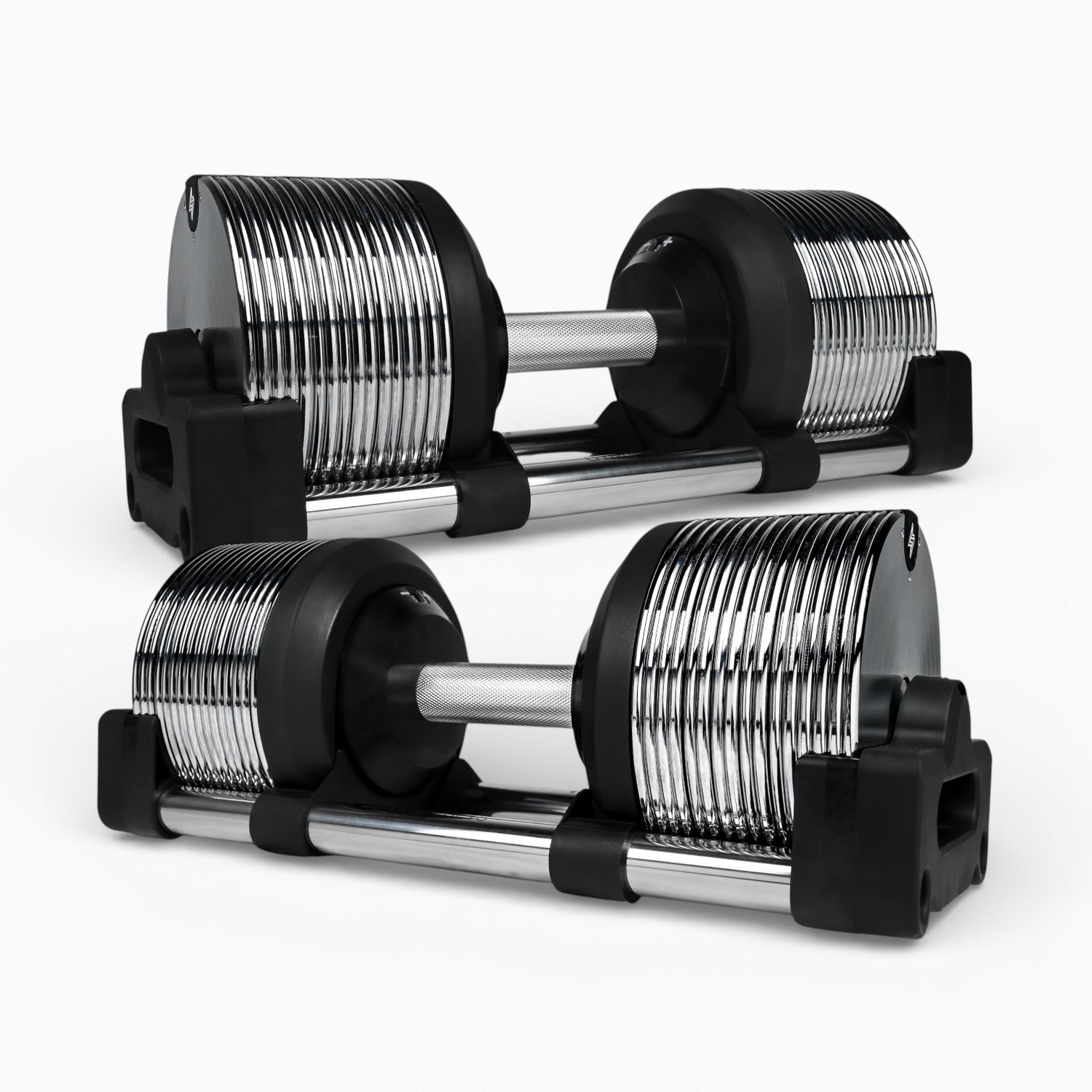 Chrome Adjustable Dumbbells 3-36kg – Premium Commercial Metal