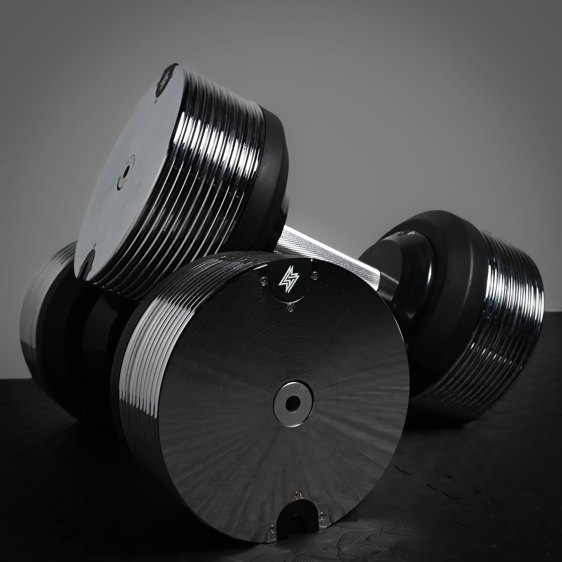 Chrome Adjustable Dumbbells 3-36kg – Premium Commercial Metal
