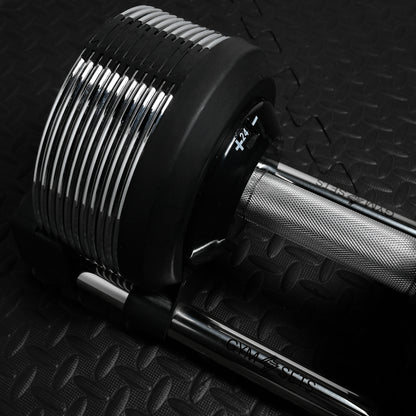 Chrome Adjustable Dumbbells 3-36kg – Premium Commercial Metal