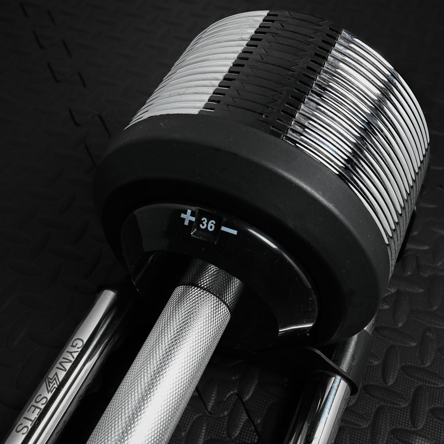 Chrome Adjustable Dumbbells 3-36kg – Premium Commercial Metal