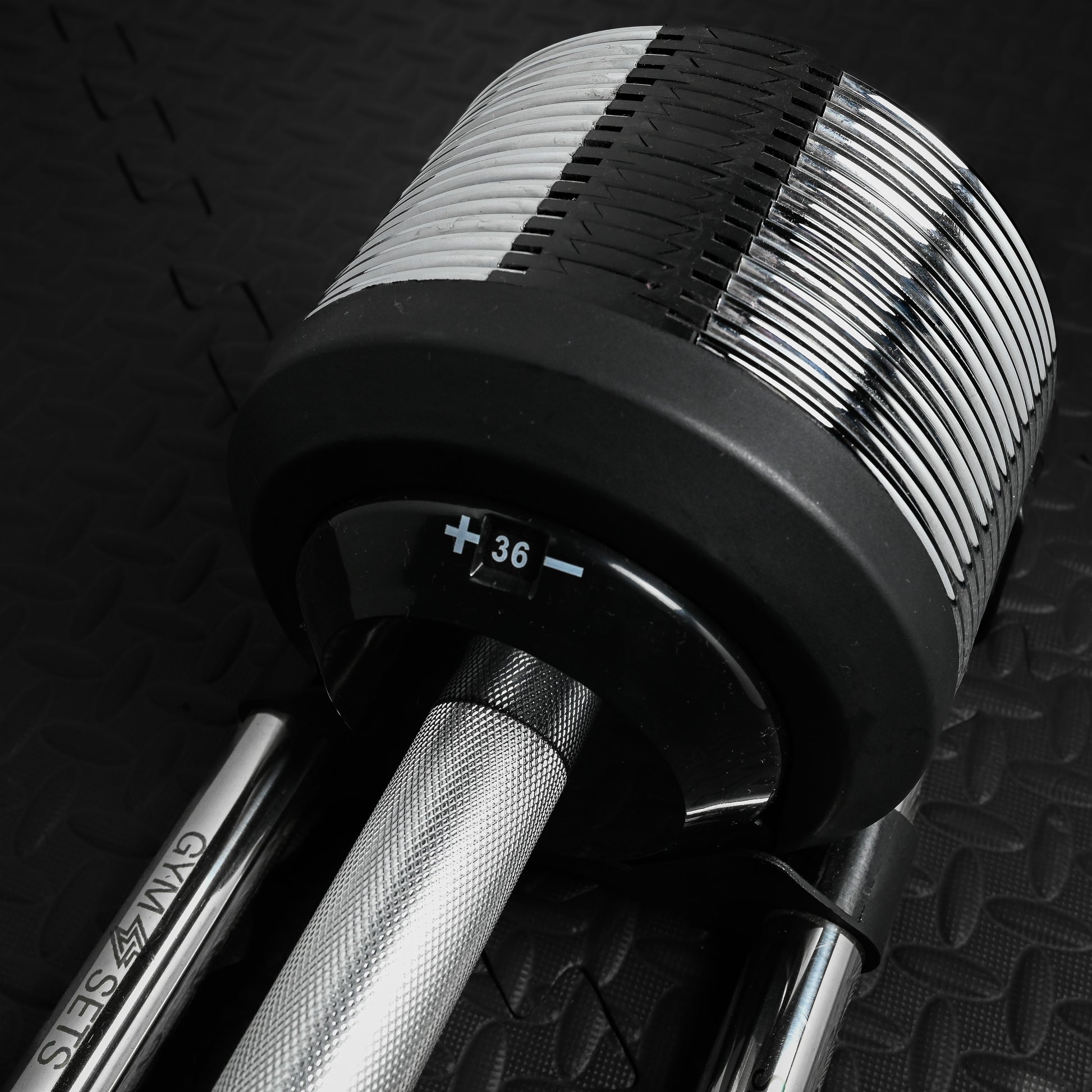Chrome Adjustable Dumbbells 3-36kg – Premium Commercial Metal