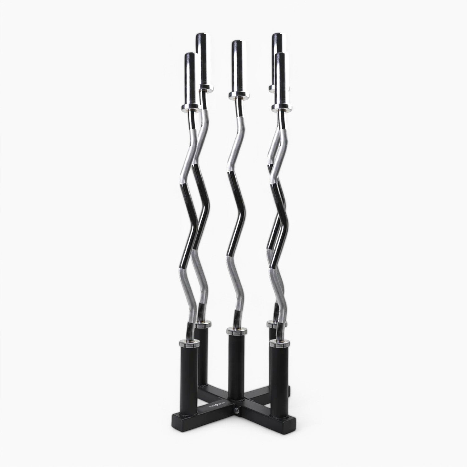 Commercial Barbell Holder, 5 Bars Floor Vertical Rack Hanger Ez Ground