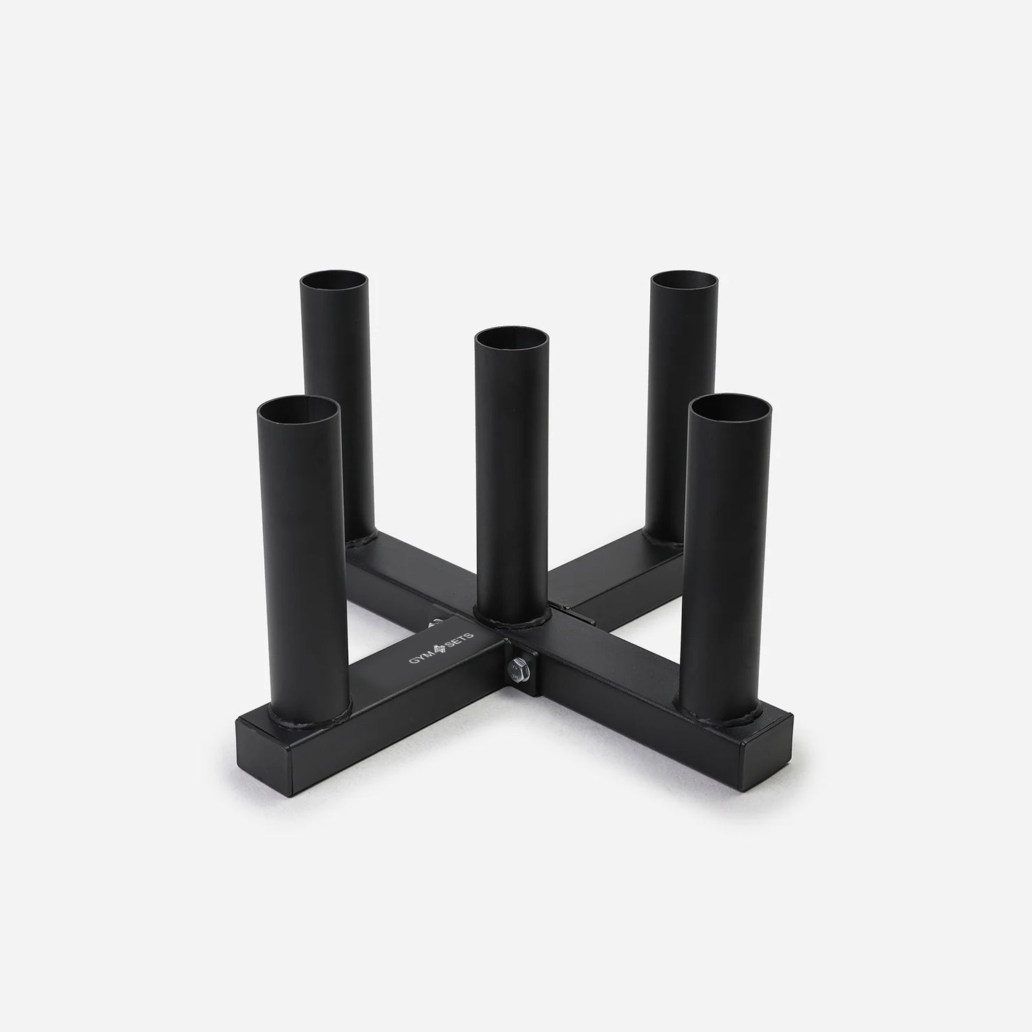 Commercial Barbell Holder, 5 Bars Floor Vertical Rack Hanger Ez Ground