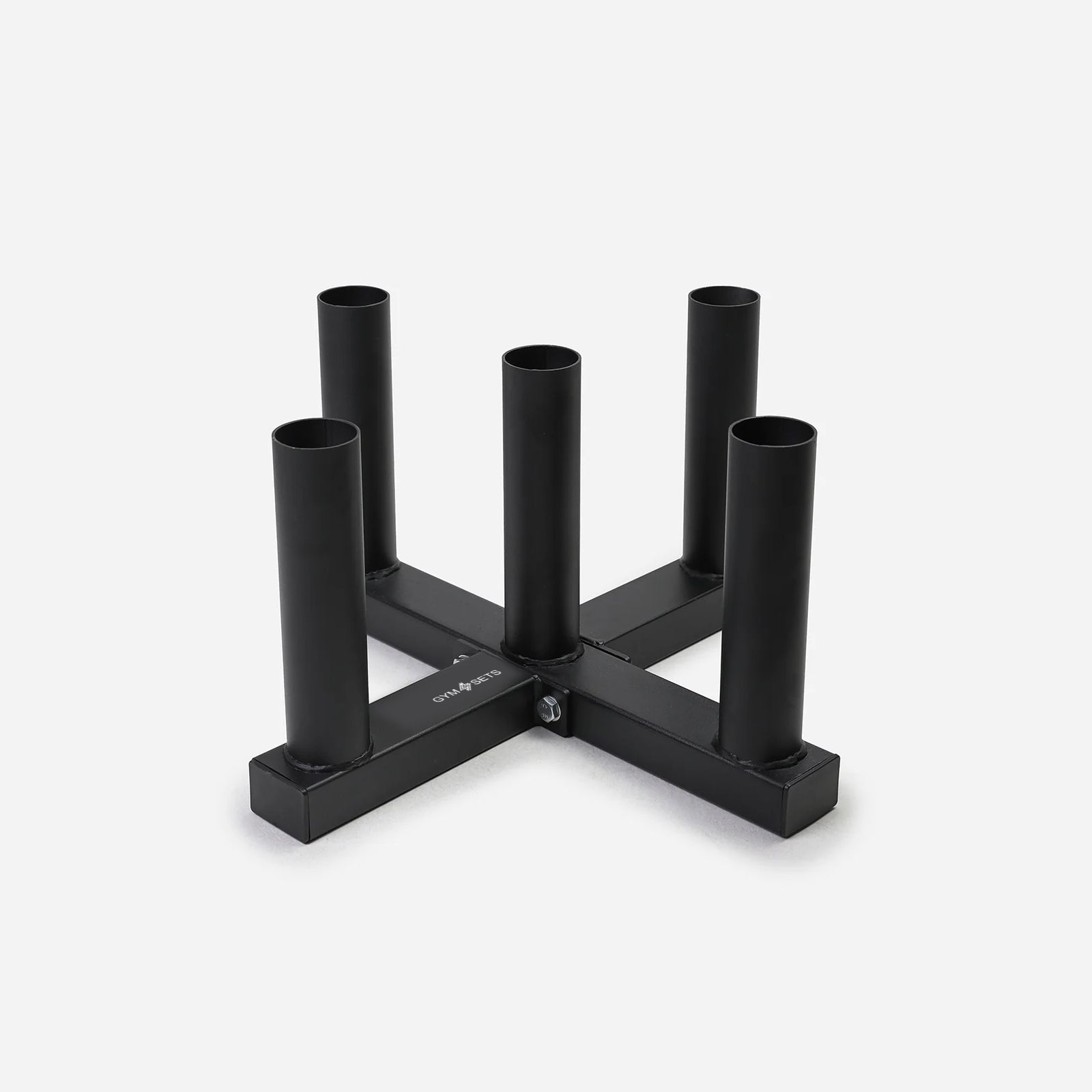 Commercial Barbell Holder, 5 Bars Floor Vertical Rack Hanger Ez Ground