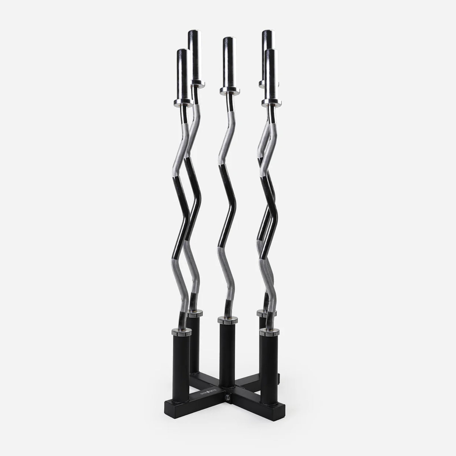 Commercial Barbell Holder, 5 Bars Floor Vertical Rack Hanger Ez Ground