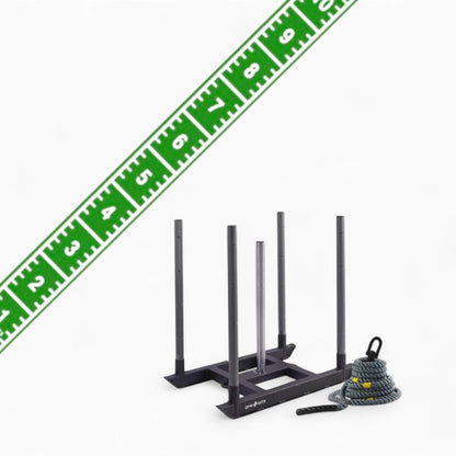 Commercial Hyrox Gym Sled Push And Pull Weight Training Equipment With Wheels For Functional Fitness, Resistance Workouts, And Strength Performance Sessions.