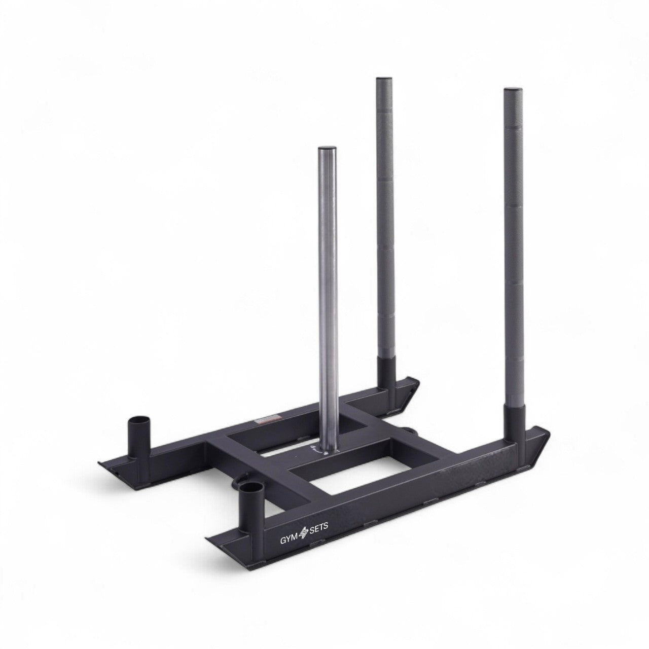 Commercial Hyrox Gym Sled Push And Pull Weight Training Equipment With Wheels For Functional Fitness, Resistance Workouts, And Strength Performance Sessions.