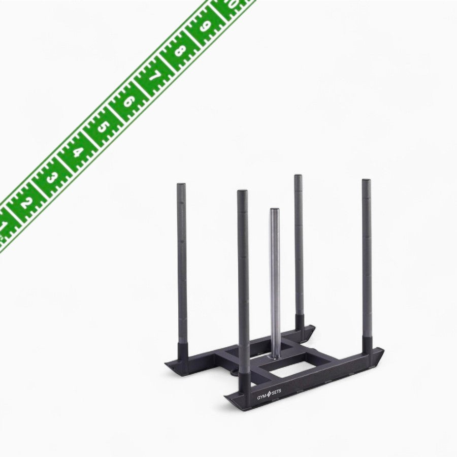 Commercial Hyrox Gym Sled Push And Pull Weight Training Equipment With Wheels For Functional Fitness, Resistance Workouts, And Strength Performance Sessions.