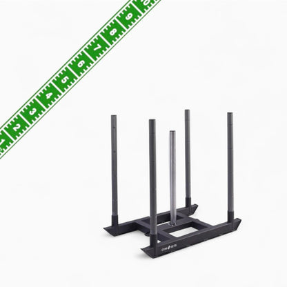 Commercial Hyrox Gym Sled Push And Pull Weight Training Equipment With Wheels For Functional Fitness, Resistance Workouts, And Strength Performance Sessions.