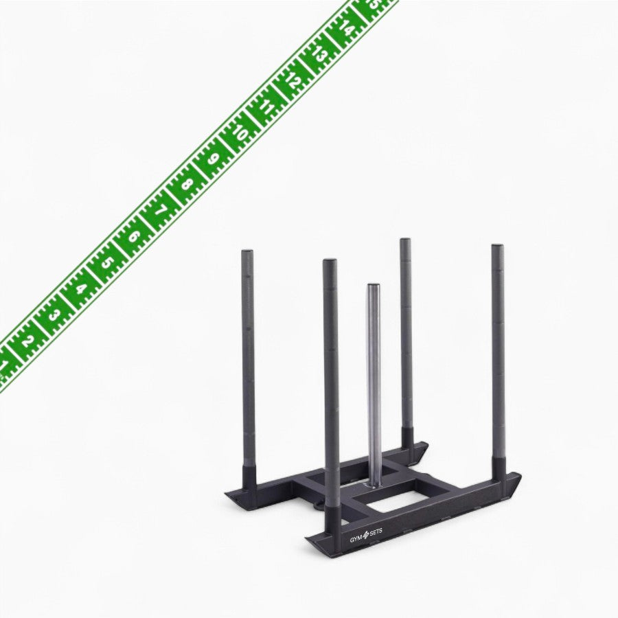 Commercial Hyrox Gym Sled Push And Pull Weight Training Equipment With Wheels For Functional Fitness, Resistance Workouts, And Strength Performance Sessions.