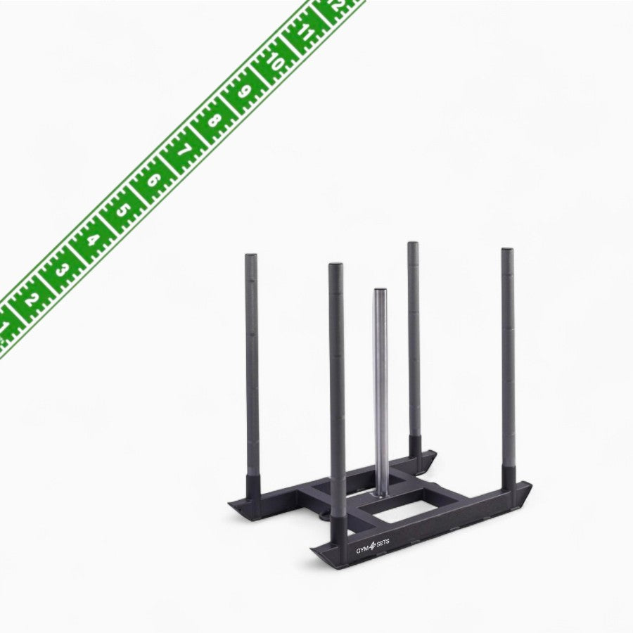 Commercial Hyrox Gym Sled Push And Pull Weight Training Equipment With Wheels For Functional Fitness, Resistance Workouts, And Strength Performance Sessions.