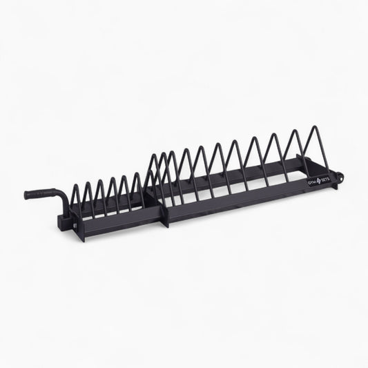 Commercial Large Weight Plate Storage Rack Wide Bumper Set For Gym And Home - Heavy-Duty Solution For Organising Olympic Plates In Any Fitness Space. Buy Now.