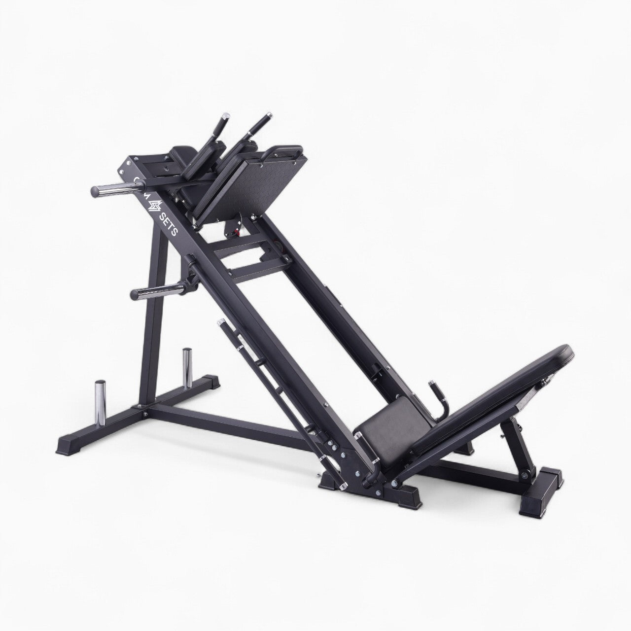 Commercial Leg Press & Hack Squat Machine With Seated Gym Equipment For Calf Workouts, Built For Strength, Stability & Performance In Home & Commercial Gyms!