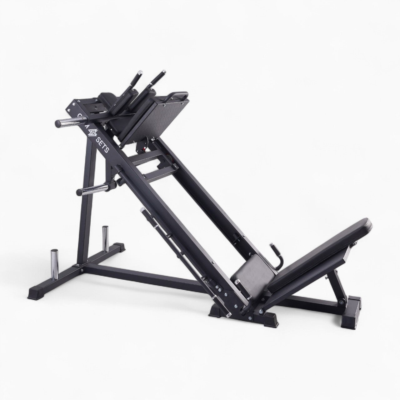 Commercial Leg Press & Hack Squat Machine With Seated Gym Equipment For Calf Workouts, Built For Strength, Stability & Performance In Home & Commercial Gyms!