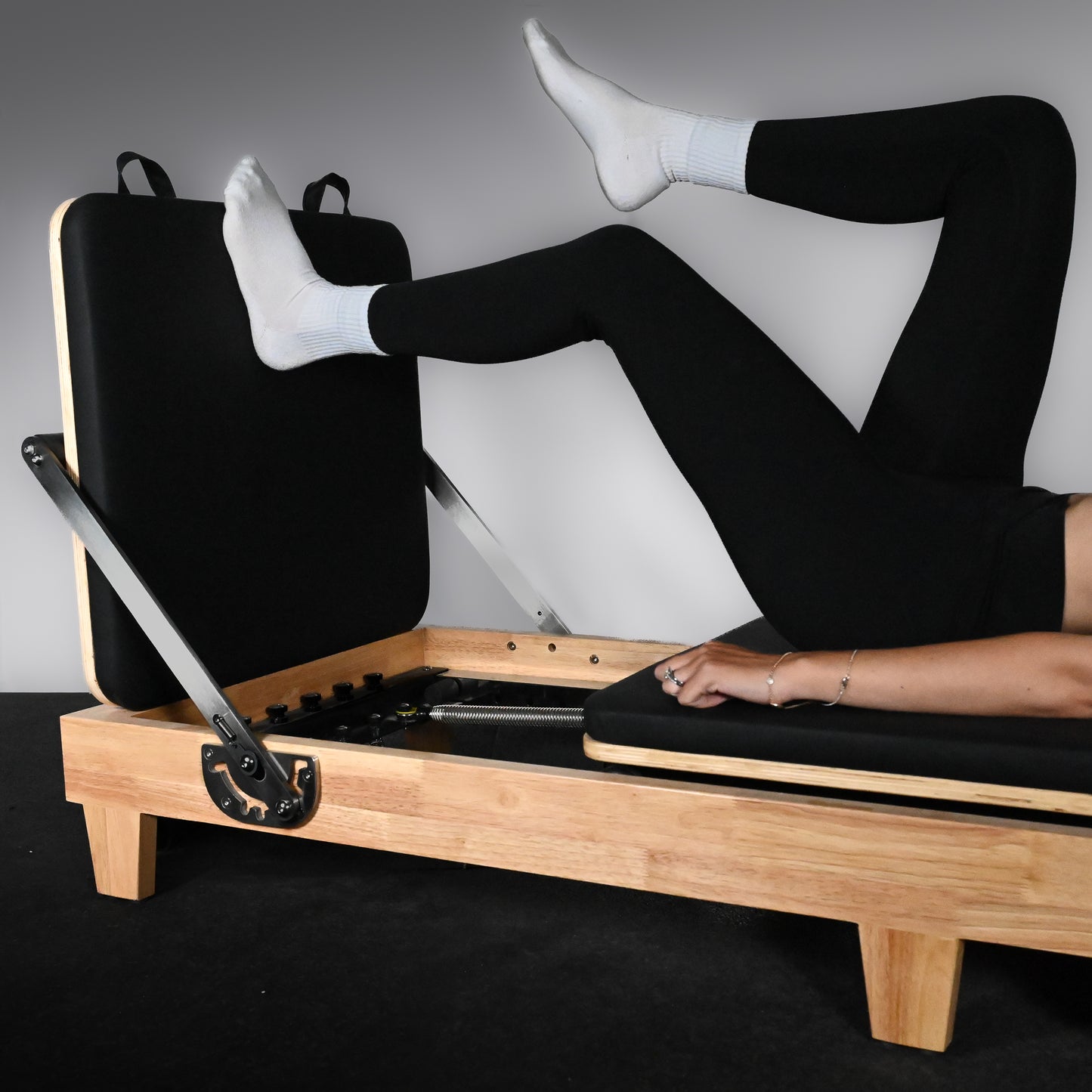 GymSets Oak Reformer Pilates Studio Machine