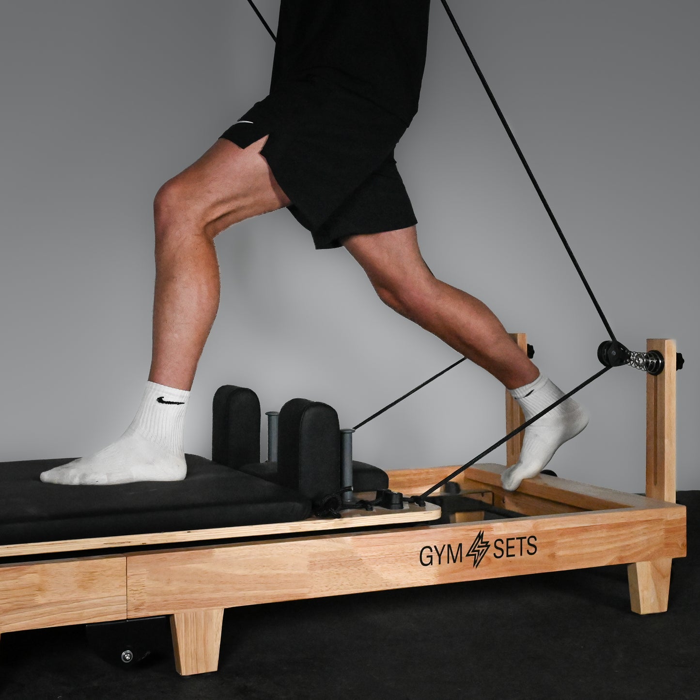 GymSets Oak Reformer Pilates Studio Machine