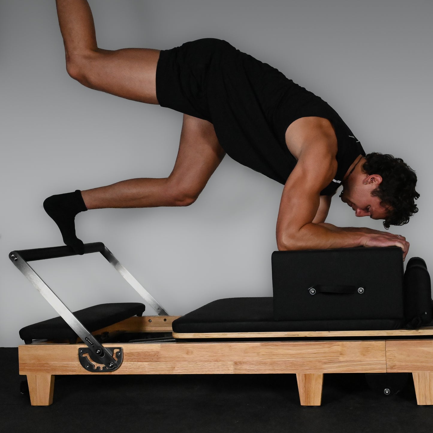 GymSets Oak Reformer Pilates Studio Machine