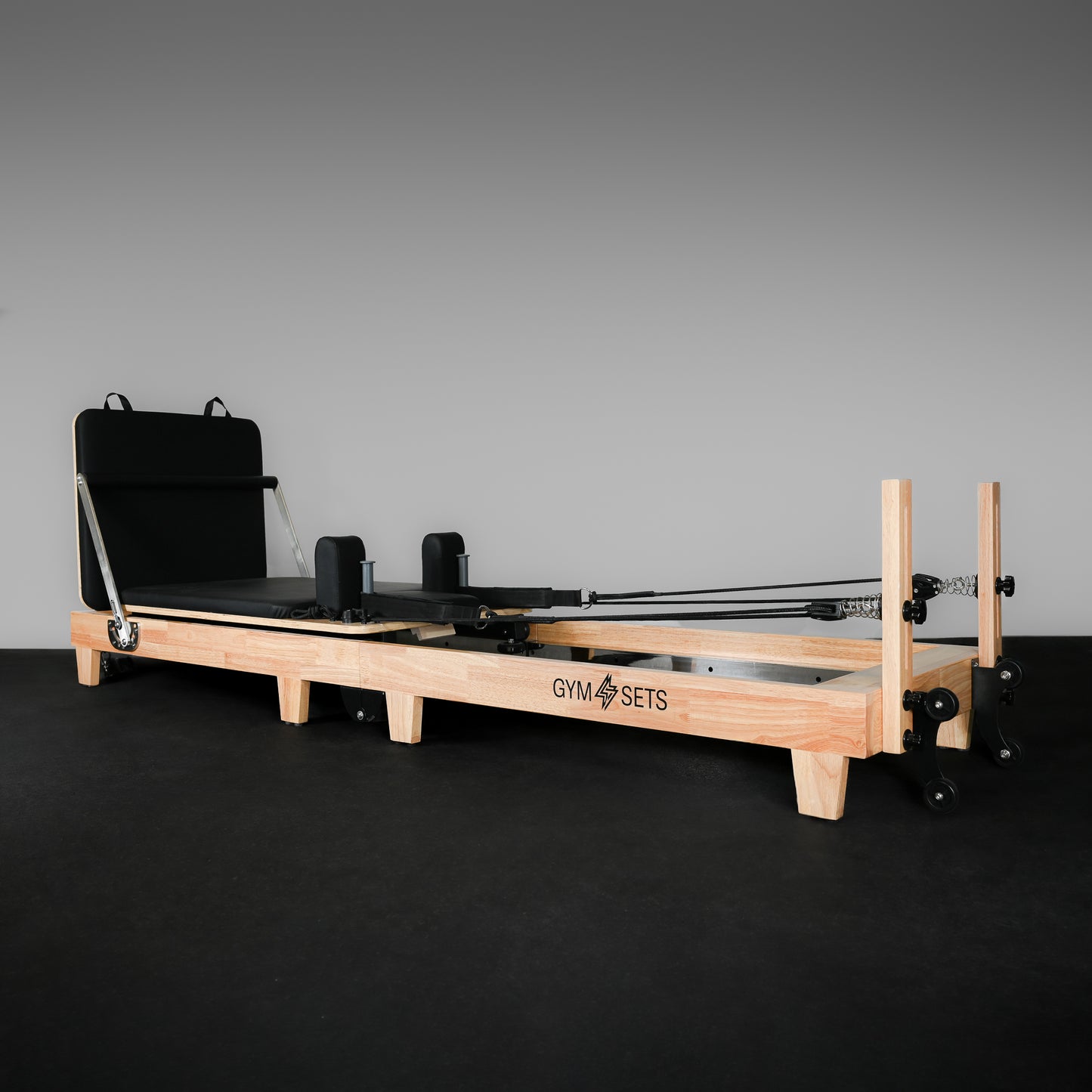 GymSets Oak Reformer Pilates Studio Machine