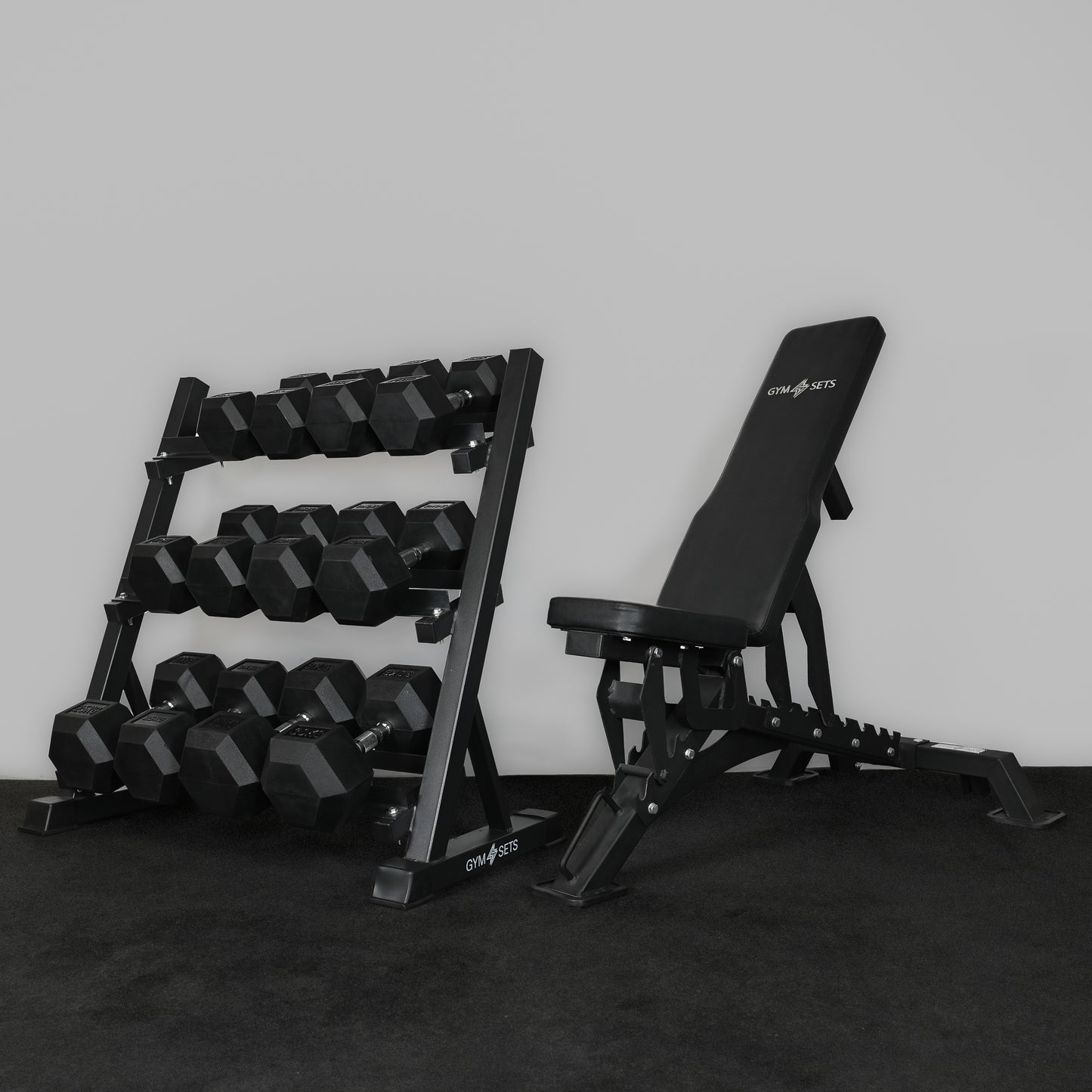 GYMSETS™ Tri Leg Commercial Gym Weight Bench