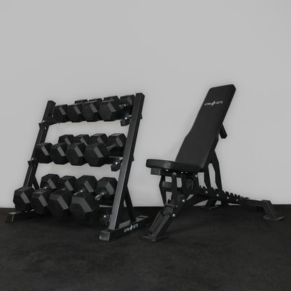 GYMSETS™ Tri Leg Commercial Gym Weight Bench